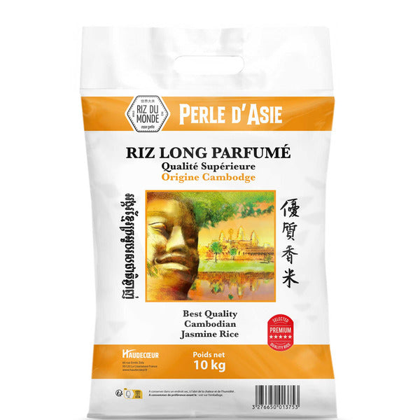 Riz Parfumé Cambodge Perle d'Asie 10 kg Riz du Monde