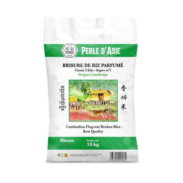 Brisure de riz Cambodge cassé X2 Perle d'Asie 10kg Riz du Monde